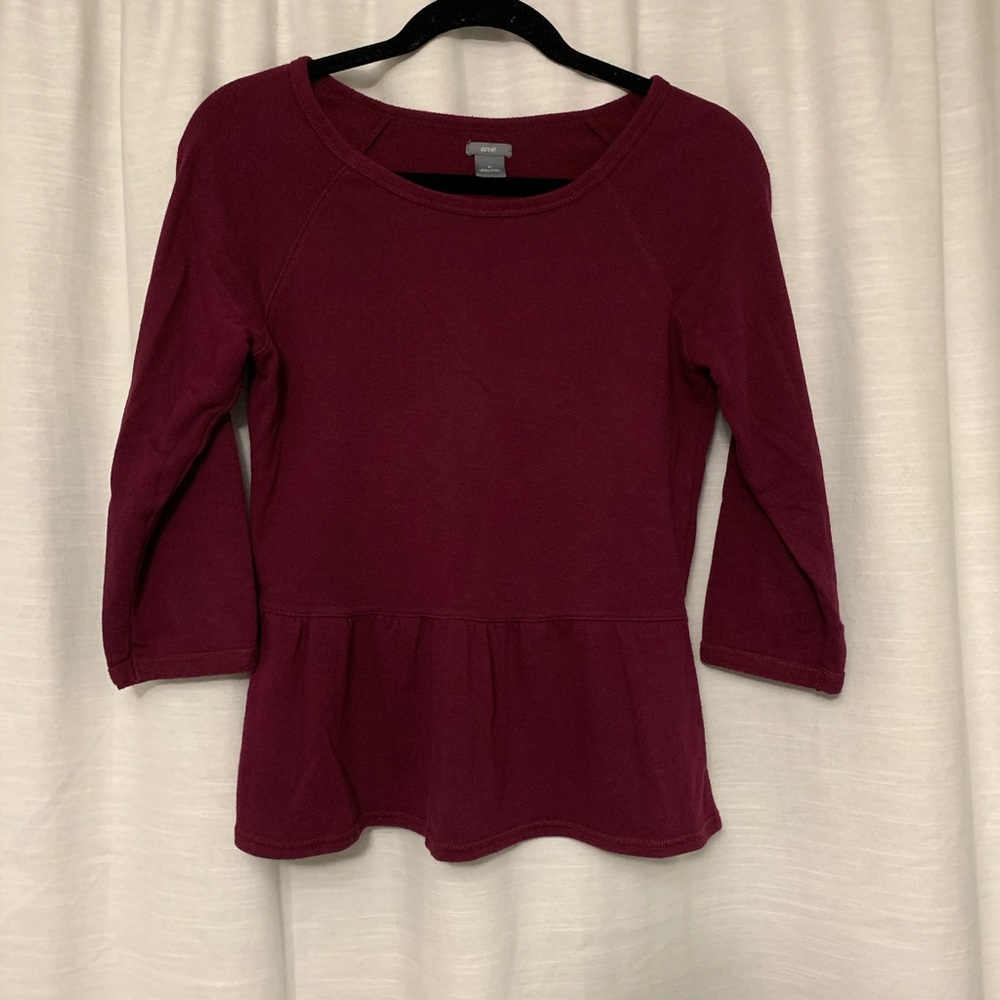 Aerie peplum top